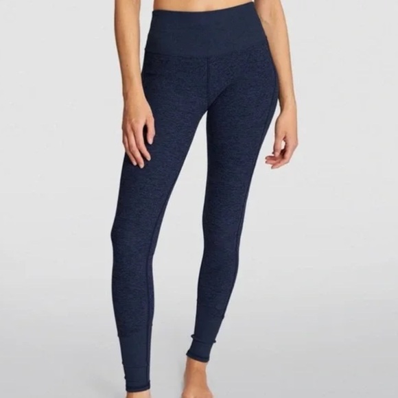 ALO Yoga Pants - ALO Yoga Alosoft Lounge Rich Navy Heather Leggings